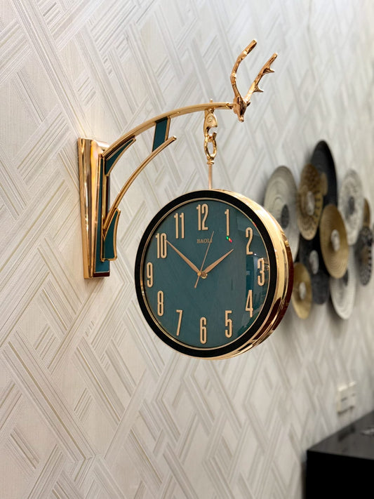 Double Sided Hanging Wall Clock